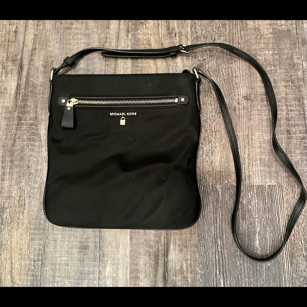 Michael Kors Black Nylon Crossbody Bag